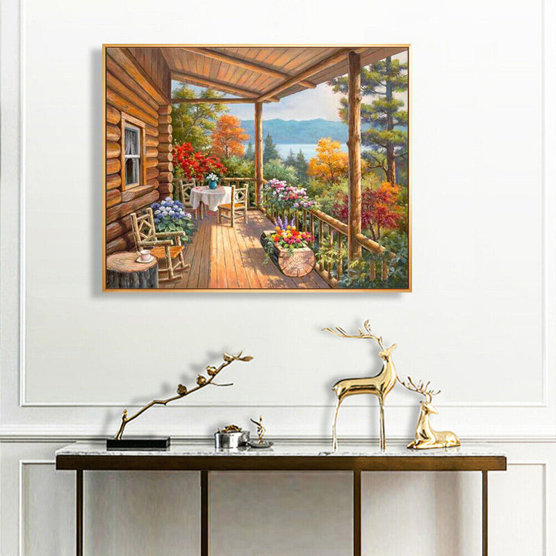 Corridor Oil Paint By Numbers Kit DIY Acrylic Painting on Canvas Frameless