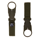 Portable Outdoor Hiking Nylon Webbing Bottle Holder Buckle Clip(Army Green)