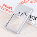 Ultra-Thin With LED Light Jewelry Loupe Card Type Magnifiers Magnifying Glass