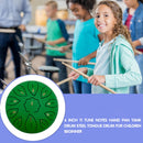 6 inch 11 Tune Musical Instrument Steel Tongue Drum for Beginner (Green) Newly