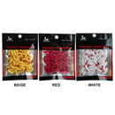 100pcs 2.4cm 0.5g Maggot Bionic Fishing Lures Artificial Soft Bait (White)