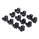 100pcs/Bag Black Hair Clips Clipper Clamp For Women Ladies Plastic 6 Claws Newly