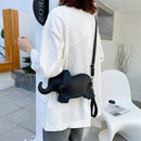 Women Fashion Elephant Solid Color Messenger Bag Casual Mini Purse Wristlet Bags