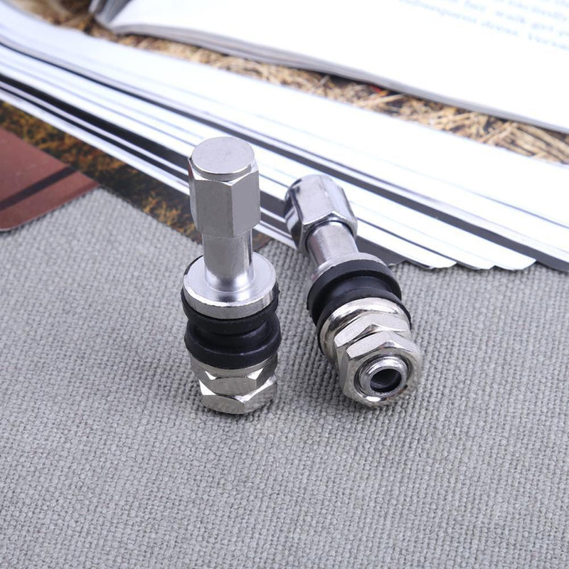 4pcs Car Auto Stainless Steel Clamp-in Tubeless Tyre Tire Wheel Valves Newly