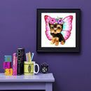 5D DIY Diamond Painting Kits Full Round Drill Butterfly Puppy Mosaic Pictur