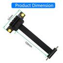 PCI-E 1X Slot Extension Riser Card PCI-Express Ribbon Flex Cable (15cm)
