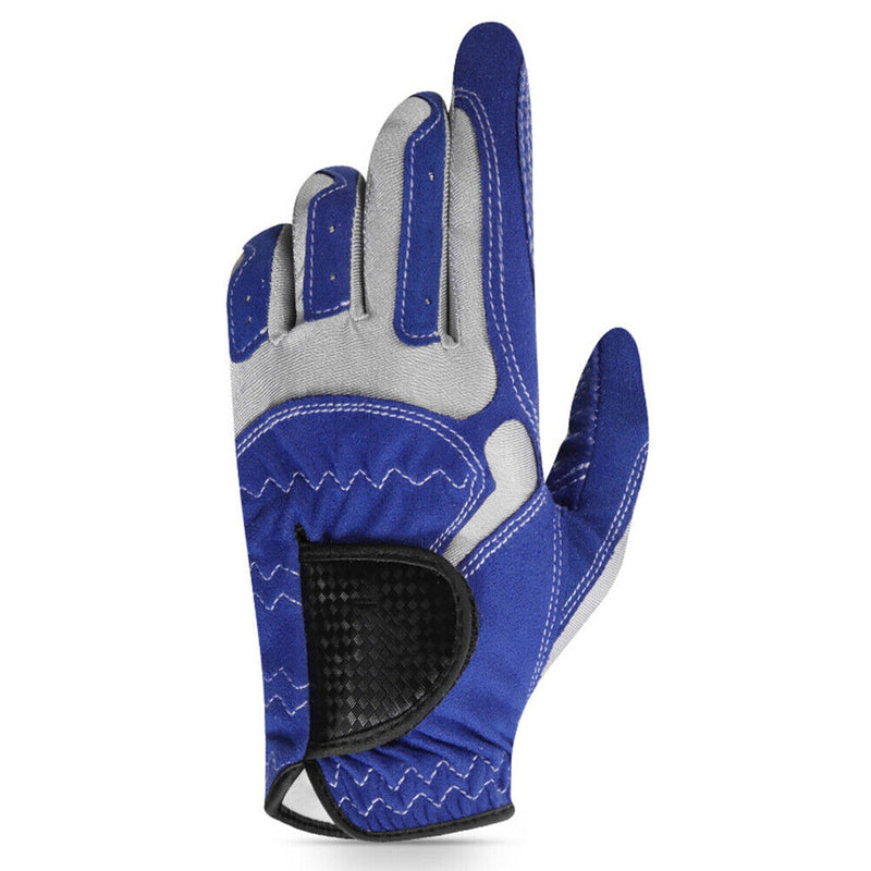 1pc Golf Gloves Anti-slip Left Hand Microfiber Glove for Men (Blue 22)