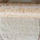 Musical Note Wood Embossing Rolling Pin DIY Baking Cookies Engraved Stencil