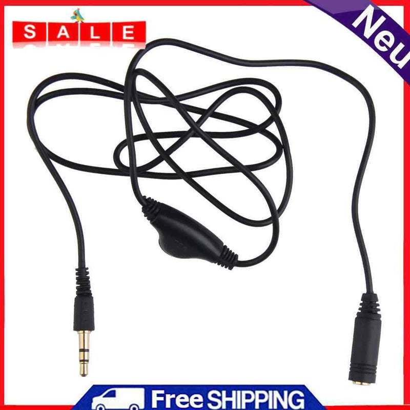 3.5mm Headphone Extension Cable Cable Headphones in Line Volume Control Cable