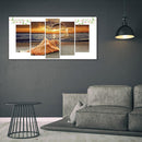 5pcs 5D DIY Full Drill Diamond Painting Seaside Sunset Embroidery Kit Wall