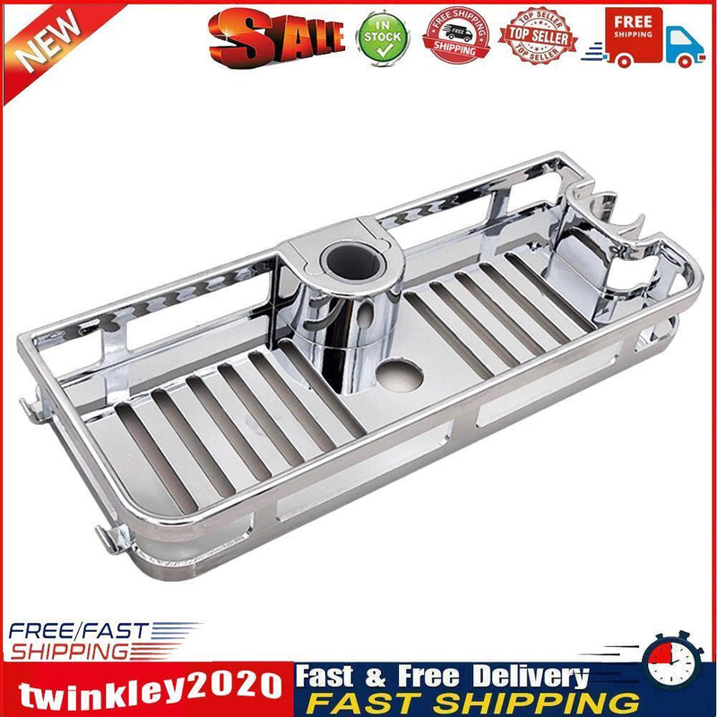 Bathroom Tray Stand Storage Rack Organizer Lifting Rectangle Shower Shelf Newly