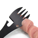 Stainless Steel Tableware Bottle Opener Outdoor Camping Picnic Spork Fork Spoon