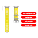 Silicone Strap for Polar Vantage V2 Watch Band Replacement (Grey Yellow)