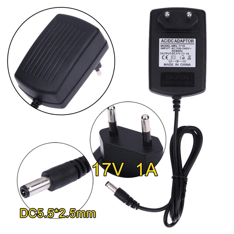 DC17V 1A Adapter AC 100V-240V to DC 17V Converter Power Supply Adapter 5.5*