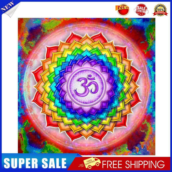 DIY Full Round Drill Diamond Painting color mandala Mosaic Rhinestone Art