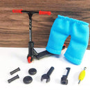 Kids Mini Alloy Finger Scooter Set w/ Pants Wheel Interactive Toys (Black) Newly
