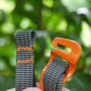 Buckle Tie-Down Belt Car Cargo Strap Ratchet Luggage Lashing Belts (Orange)
