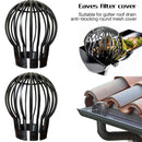 2pcs Gutter Downpipe Pipe Filter Dirt Guard Leaf and Debris Protection Cover`