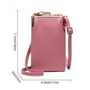 Card Holder Cellphone Women Crossbody Bag PU Leather Women Phone Bag Coin Purse