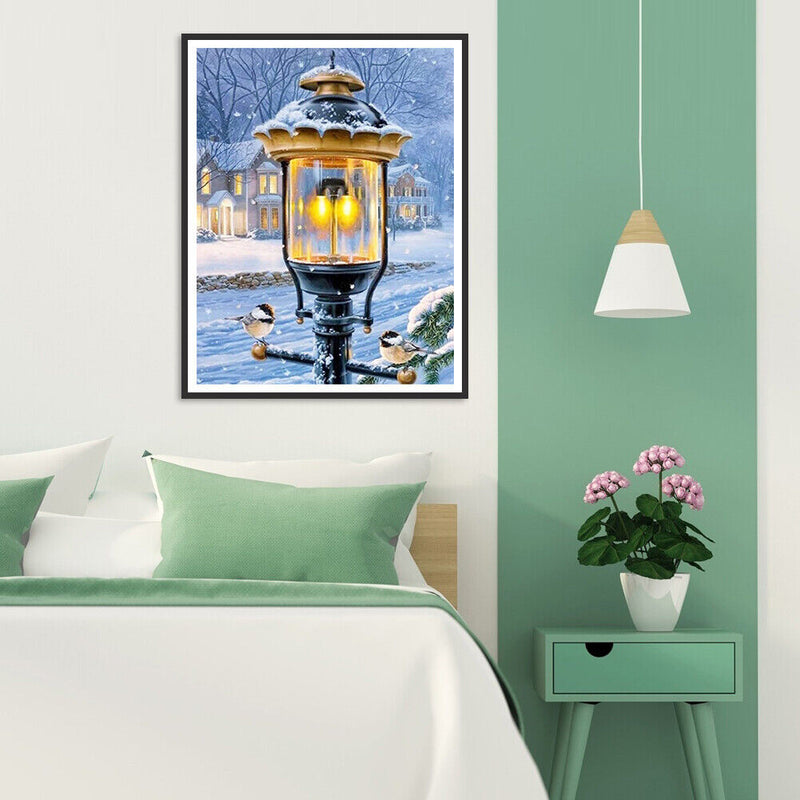 Street Lantern 5D DIY Diamond Painting Kits Full Round Drill Wall Decor