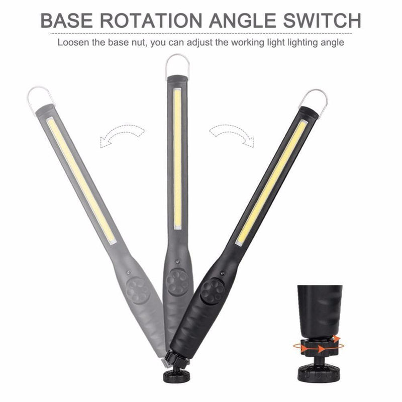 Rechargeable Portable Adjustable COB Flashlights Inspection Torch Lamp Newly
