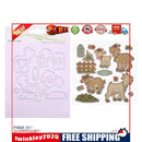 Goat Silicone Stamps Carbon Steel Cutting Dies Stencil Scrapbook Album