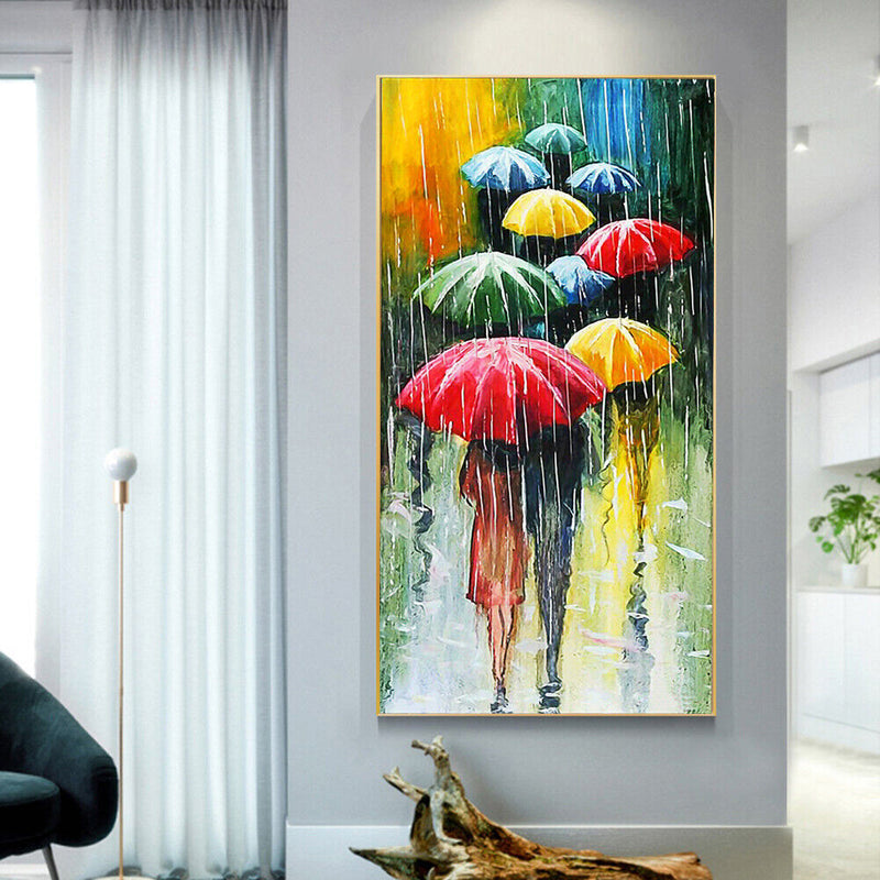 Holds Umbrella Oil Paint By Numbers Wall Art Craft Coloring Drawing for Adults