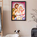 5D Full Round Drill Rhinestone Diamond DIY Painting Kit Jesus Family Ornaments