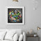 Abstract Word Full Round Drill Mosaic Wall Art Picture of Rhinestone Decoration