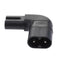 IEC320-C8 TO C7 90 Degree Up Down Angled AC Power Adapter Male Female Z to H8J1
