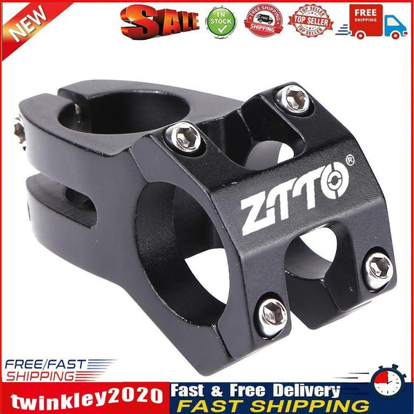 ZTTO Cycling Stem Bicycle Aluminium 31.8mm MTB Bike Handlebar Stem (Black) Newly