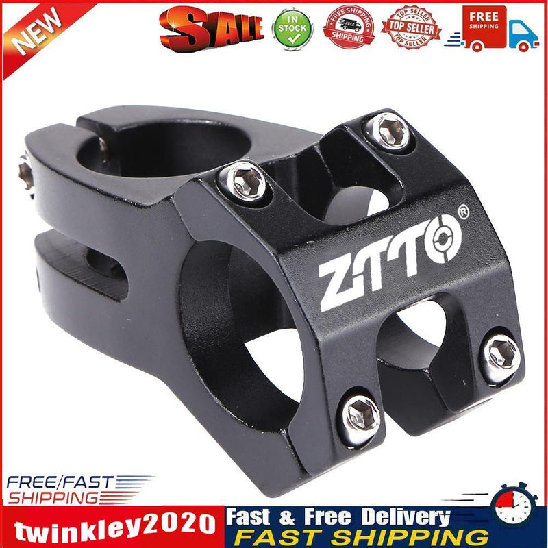 ZTTO Cycling Stem Bicycle Aluminium 31.8mm MTB Bike Handlebar Stem (Black) Newly
