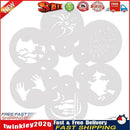 6pcs/Set DIY Halloween Coffee Stencils Cake Baking Scrapbook Templates (A) Newly