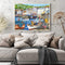 Street Houses Canvas Paint By Numbers Oil Hand Painted Drawing Kit Home Decor