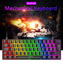 T60 Mechanical Gaming Keyboard Blue Switch 62 Key Keyboard for PC (Black)