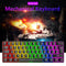T60 Mechanical Gaming Keyboard Blue Switch 62 Key Keyboard for PC (Black)