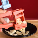 Garlic Press Ginger Cutter Manual Kitchen Grater Masher Grinder (Orange)