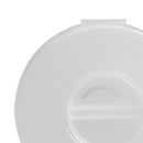 Portable Round Phone Data Cable Storage Box Rotatable Case (Transparent) Newly