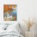 Frameless Oil Paint By Numbers Lake Scene DIY Canvas Picture Craft Kit