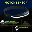 Sensor COB Headlights Multi-Function Adjustable Emergency Lights (Black) Newly