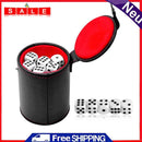 Leather Dice Cup with 5 Dices Bar Party KTV Entertainment Game Playing Toys