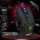 V7 USB Wired Mouse 6 Buttons 3600dpi Gaming Optical Gamer LED Mice for PC