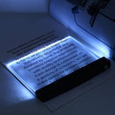 Creative Flat Plate LED Book Light Portable Eye Protect Reading Night Lamp Gift