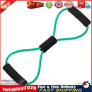 8 Word Rubber Yoga Fitness Chest Expander Rope Workout Equipment (Green) Newly