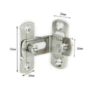 Portable Safety Doors Sliding Lock Buckle Travel Hotel Security To S4H6
