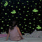 3pcs/set Waterproof Room Decals Luminous Removable Star Animal Wall Art Stickers