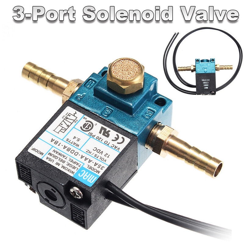 3-Port DC 12V 5.4W Solenoid Valve with Connector Boost Control Solenoid Val