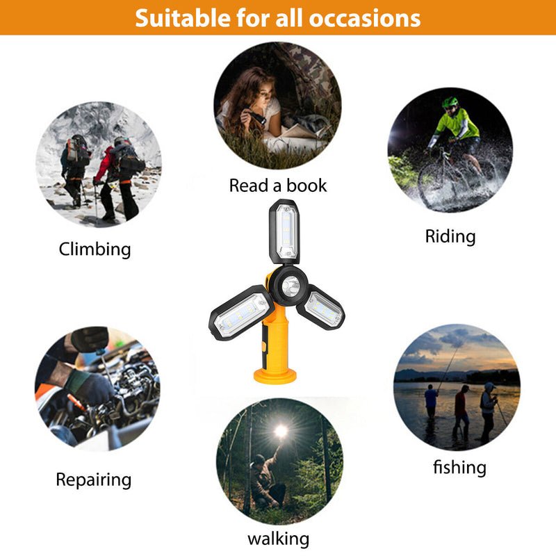 300lm Camping Lantern Foldable Outdoor Flashlight Flashlight Torch Night Fishing