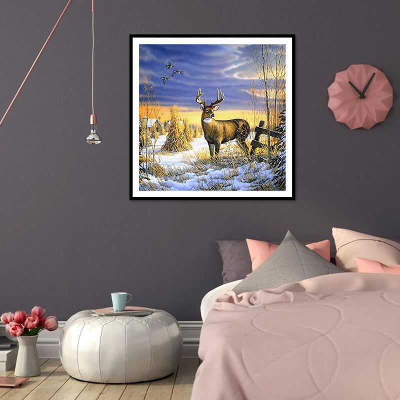 5D DIY Full Drill Diamond Painting Animals Cross Stitch Kit Wall Art (W238)