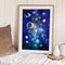 Canvas Painted Oil Paint By Numbers Planet DIY Wall Art Modern Bedroom Decor